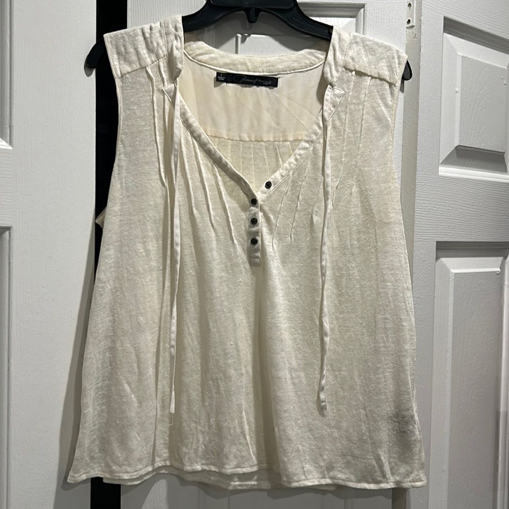Patterson J. Kincaid Linen Tank, Size Small